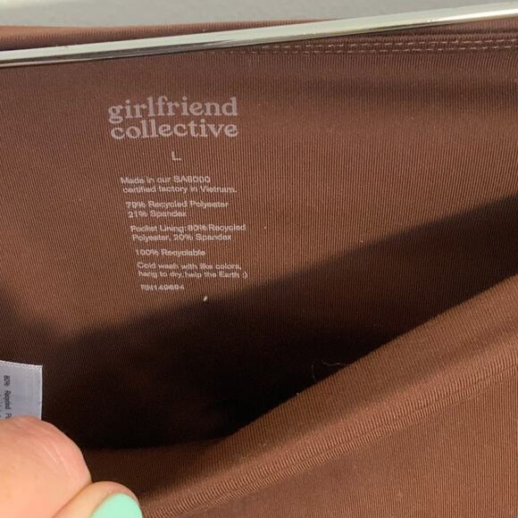 Girlfriend Collective brown high-rise leggings - Picture 2 of 5